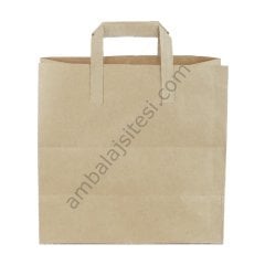 Çanta Kraft 32x28x16 Cm Düz Sap 50 Adet