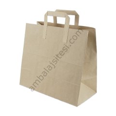 Çanta Kraft 32x31x18 Cm Düz Sap 50 Adet