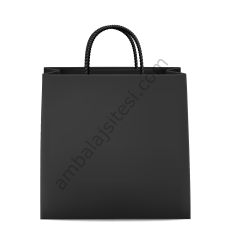 Çanta Kraft 32x40x12 Cm Burgu Sap Siyah 50 Adet