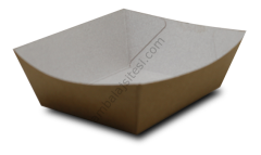 Kumpir Konik Tabak Kraft Küçük 9x7x4 Cm 100 Adetli