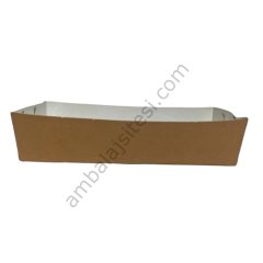 Kumpir Konik Tabak Kraft Büyük 16,5x8x4 Cm 100 Adetli