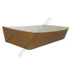 Kumpir Konik Tabak Kraft Büyük 16,5x8x4 Cm 100 Adetli