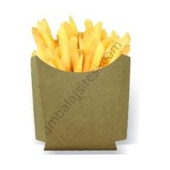Cips Küçük 10x8x4 Cm 500 adetli Kraft