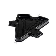 Plastik Üçgen Pasta Kutusu Siyah 15,1x11,5x5,3 cm 50 Adet