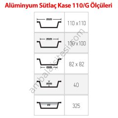 Alüminyum Sütlaç Kase 100 Adetli