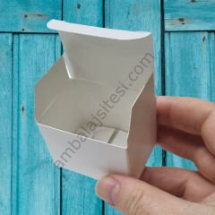 Beyaz Mini Hediye Kutusu-Düğün Şekeri-Çikolata-Hediye Parti-Tedarik Kutuları