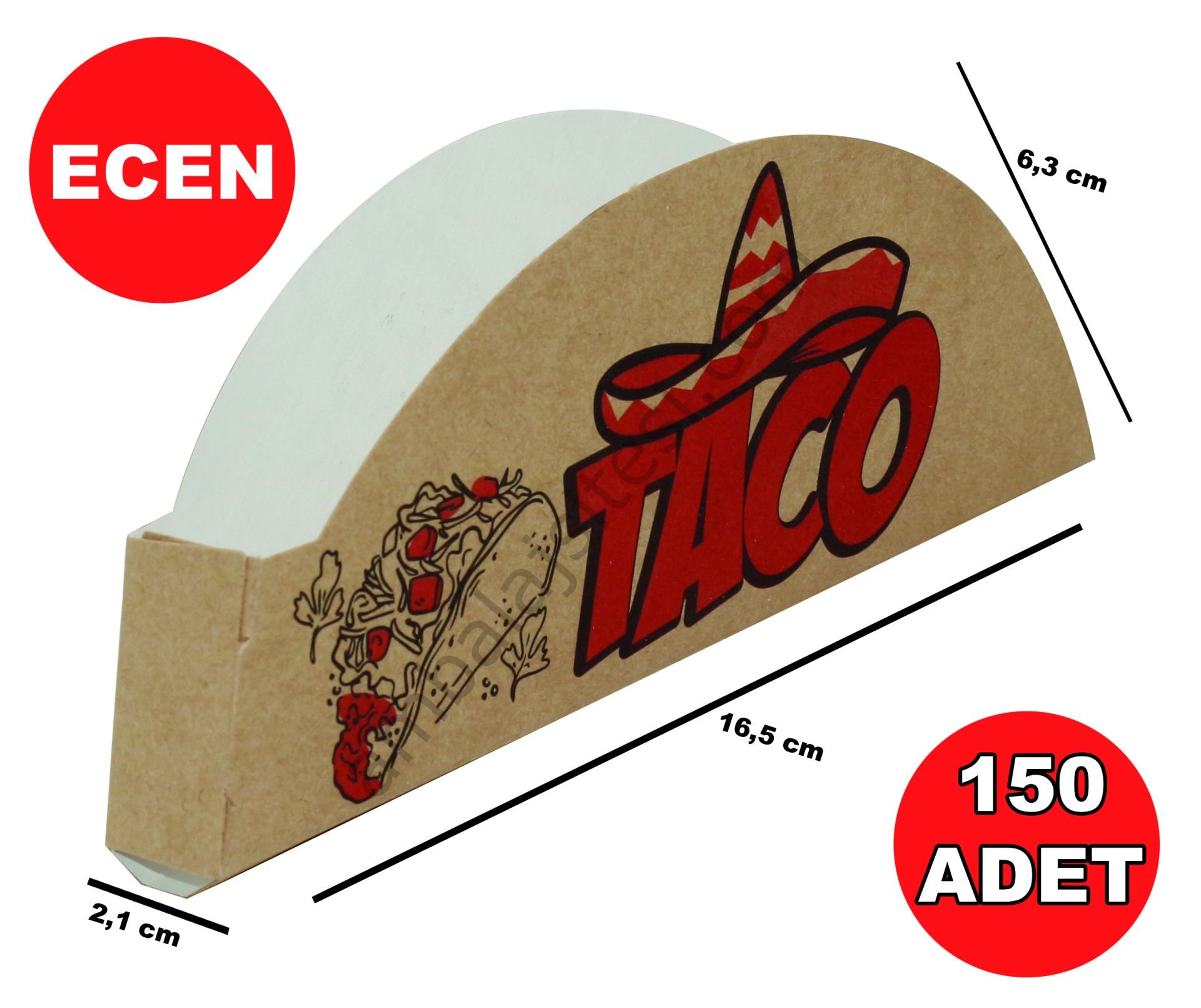 Karton Taco Tutucu Stand Baskılı
