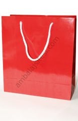 Kırmızı Karton Çanta 25x23x10 cm