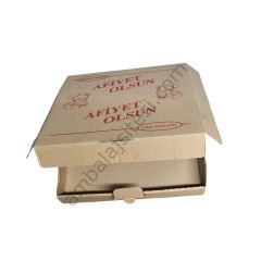 Pizza Kutusu 26x26x4 Afiyet Olsun Baskılı  100 Adet