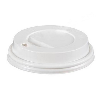 8 oz Karton Bardak Kapak 1.000 adet - Beyaz