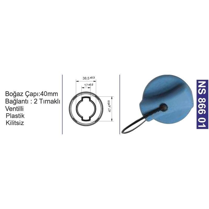 Depo Kapağı Üre Tankı Kapağı Kilitsiz Mercedes-Man-Daf Ad Blue - NS86601