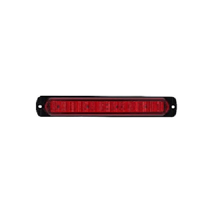 Animasyonlu Lamba Mercekli Cam Uzun 12 Led'Li 12V-24V Kırmızı - FR1279-R