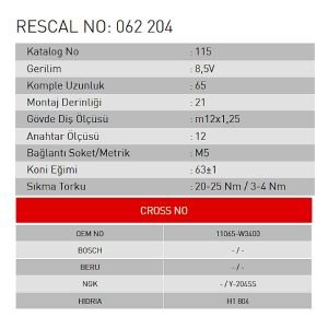 Isıtma Bujisi - Nissan - Infiniti - ET062204