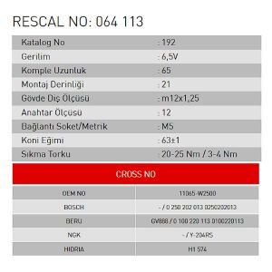 Isıtma Bujisi - Nissan - Infiniti - ET064113