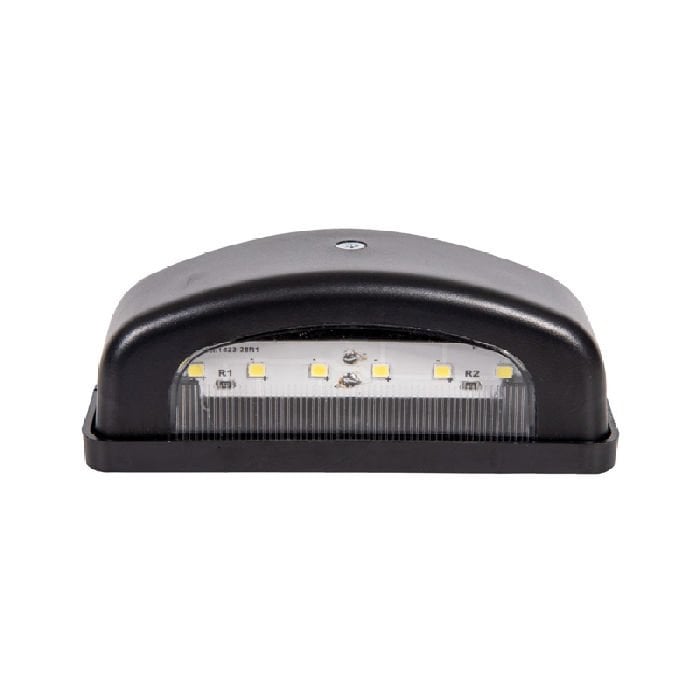 Plaka Lamba 6 Led'Li 12V-24V Siyah - FR0215-BL