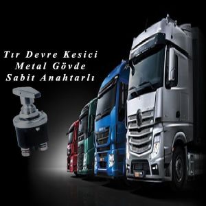 Aksa Tır Devre Kesici Metal Gövde Sabit Anahtarlı - 06-015