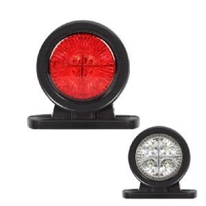 Mini Düz Lamba 8 Led'Li 70Mm 24V Beyaz - Kırmızı - FR0110-WR