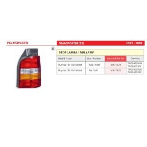 Volkswagen Transporter T5 Sol Stop Lambası 2003-2009 -7H0945095G / 7H0945095F