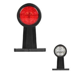 Kısa Düz Lamba 8 Led'Li 120Mm 24V Beyaz - Kırmızı - FR0111-WR