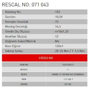 Isıtma Bujisi - Kubota - Multicar - ET071043