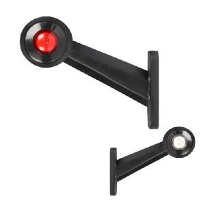 Orta Düz Lamba Tek Led'Li Beyaz - Kırmızı 2 Led'Li 160Mm 12V-24V Beyaz - Kırmızı - FR0122-WR