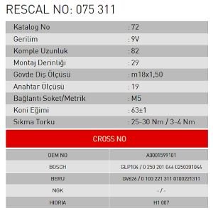 Isıtma Bujisi - Mercedes - ET075311