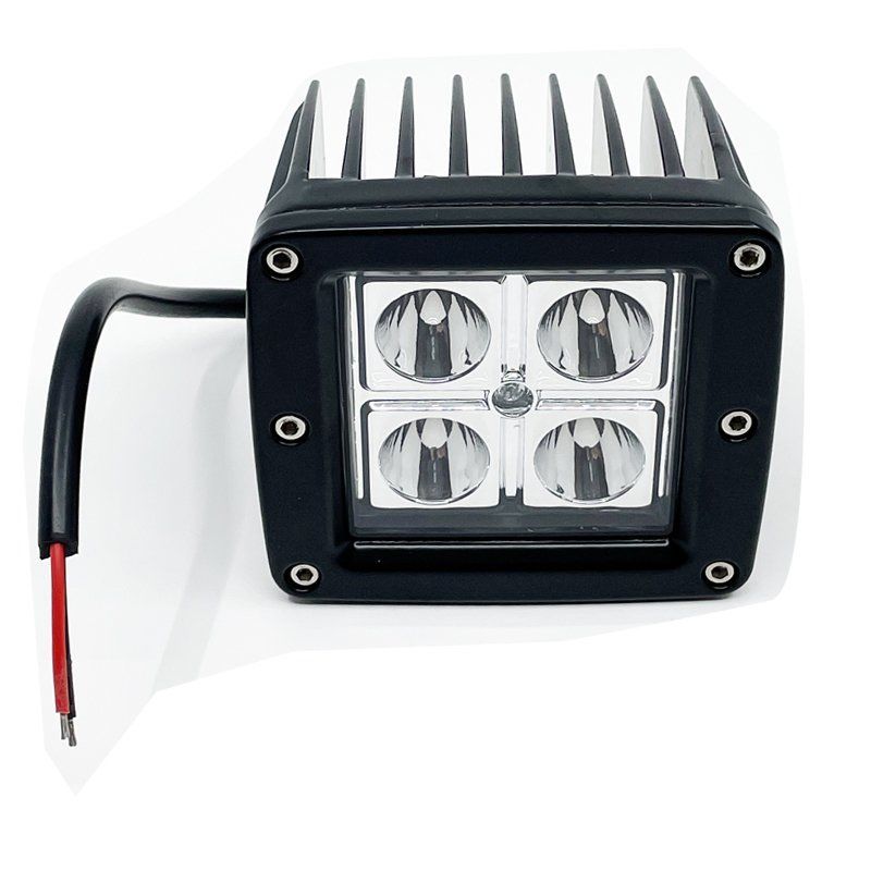 Tai-Yi Off Road Lambası Kare 4 Ledli 12/24V Beyaz - TY10-08