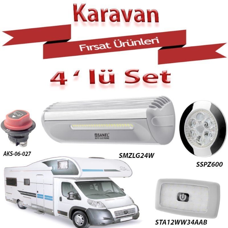 Karavan 4 Lü Set Elektrik Ve Aydınlatma - SET-001