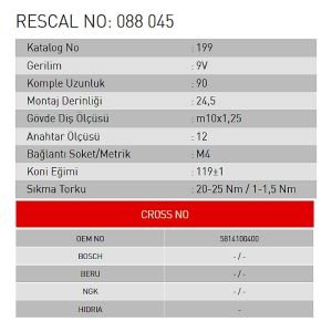Isıtma Bujisi - Toyota - Daihatsu - ET088045