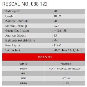 Isıtma Bujisi - Isuzu - ET088122