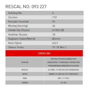 Isıtma Bujisi - Audi - Volkswagen - Skoda - Seat - Ford - Volvo - Rover - ET093227