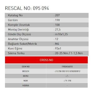 Isıtma Bujisi - Toyota - Daihatsu - ET095094