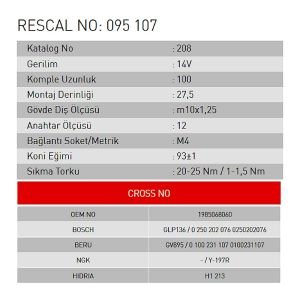 Isıtma Bujisi - Toyota - Daihatsu - ET095107