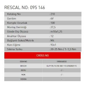 Isıtma Bujisi - Toyota - Daihatsu - ET095146