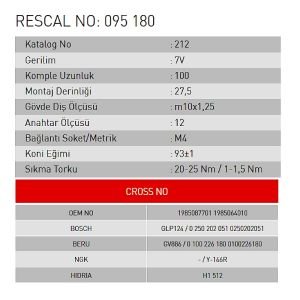 Isıtma Bujisi - Toyota - Daihatsu - ET095180