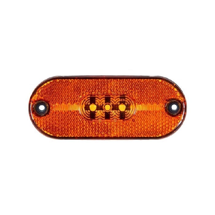 Oval Lamba 3 Led'Li 106Mm 12V-24V Sarı - FR0180-Y