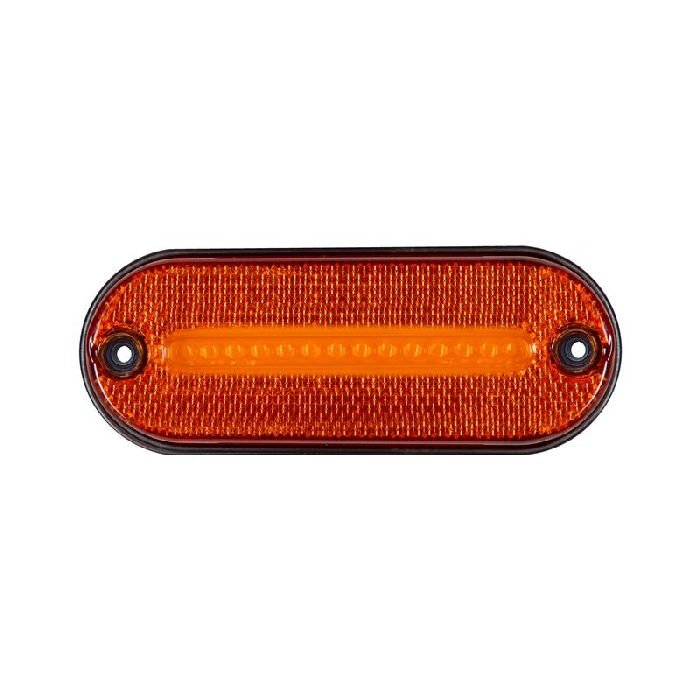 Oval İşaret Lamba Neon 12 Led'Li 118Mm 12V-24V Sarı - FR0186-Y