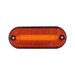 Oval İşaret Lamba Neon 12 Led'Li 118Mm 12V-24V Sarı - FR0186-Y