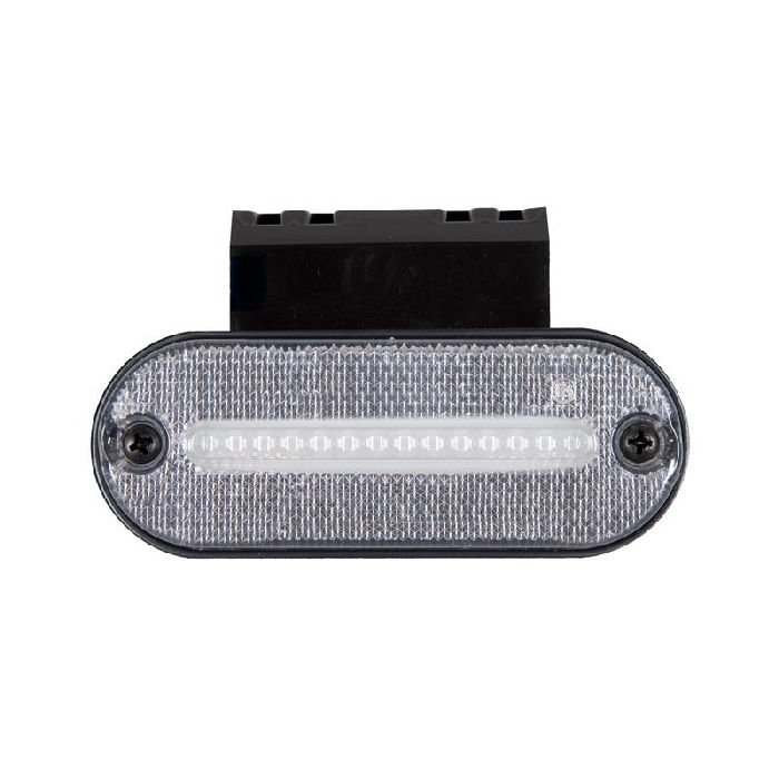 Oval İşaret Lamba Neon Braketli 12 Led'Li 118Mm 12V-24V Beyaz - FR0187-W