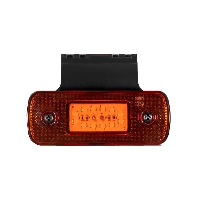 Yan İşaret Lamba Braketli 12 Led'Li 108Mm 12V-24V Sarı - FR0191-Y