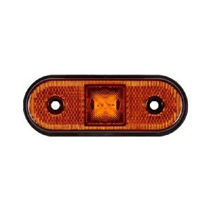 Oval İşaret Lamba 4 Led'Li 115Mm 12V-24V Sarı - FR0192-Y