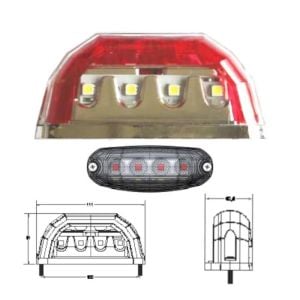 Üniversal Kamyon Tır Dorse Led Plaka Lambası - 201405