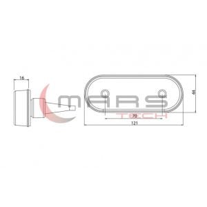 Universal-Prostar-Pss 1 Led Yan İşaret Lamba 24V