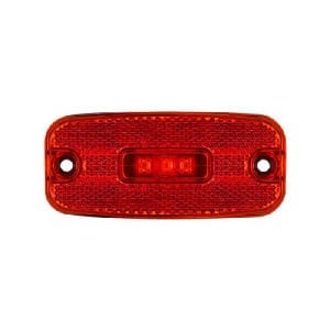 Euro Yan İşaret Lamba 3 Led'Li 110Mm 12V-24V Kırmızı - FR0198-R