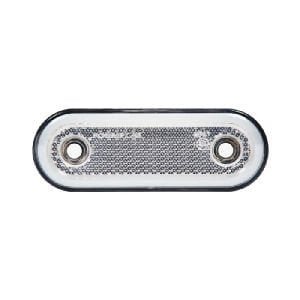 Oval Yan İşaret Lamba Neon 20 Led'Li 115Mm 12V-24V Beyaz - FR0294-W