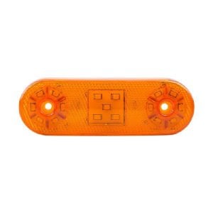 Oval Yan İşaret Lamba 17 Led'Li 113Mm 12V-24V Sarı - FR0314-Y