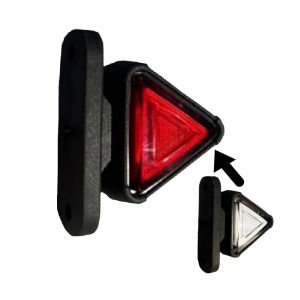 Mini Takoz Üçgen 12-24V Kırmızı-Beyaz