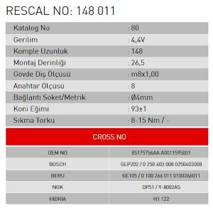 Isıtma Bujisi - Mercedes - ET148011