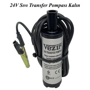 Vezir 24 Volt Sıvı Transfer Pompası Mazot Pompası Kalın - VEZİR- 04