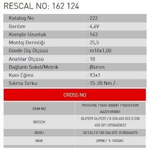Isıtma Bujisi - Mercedes - Nissan - Infiniti - Opel - Renault - Dacia - ET162124